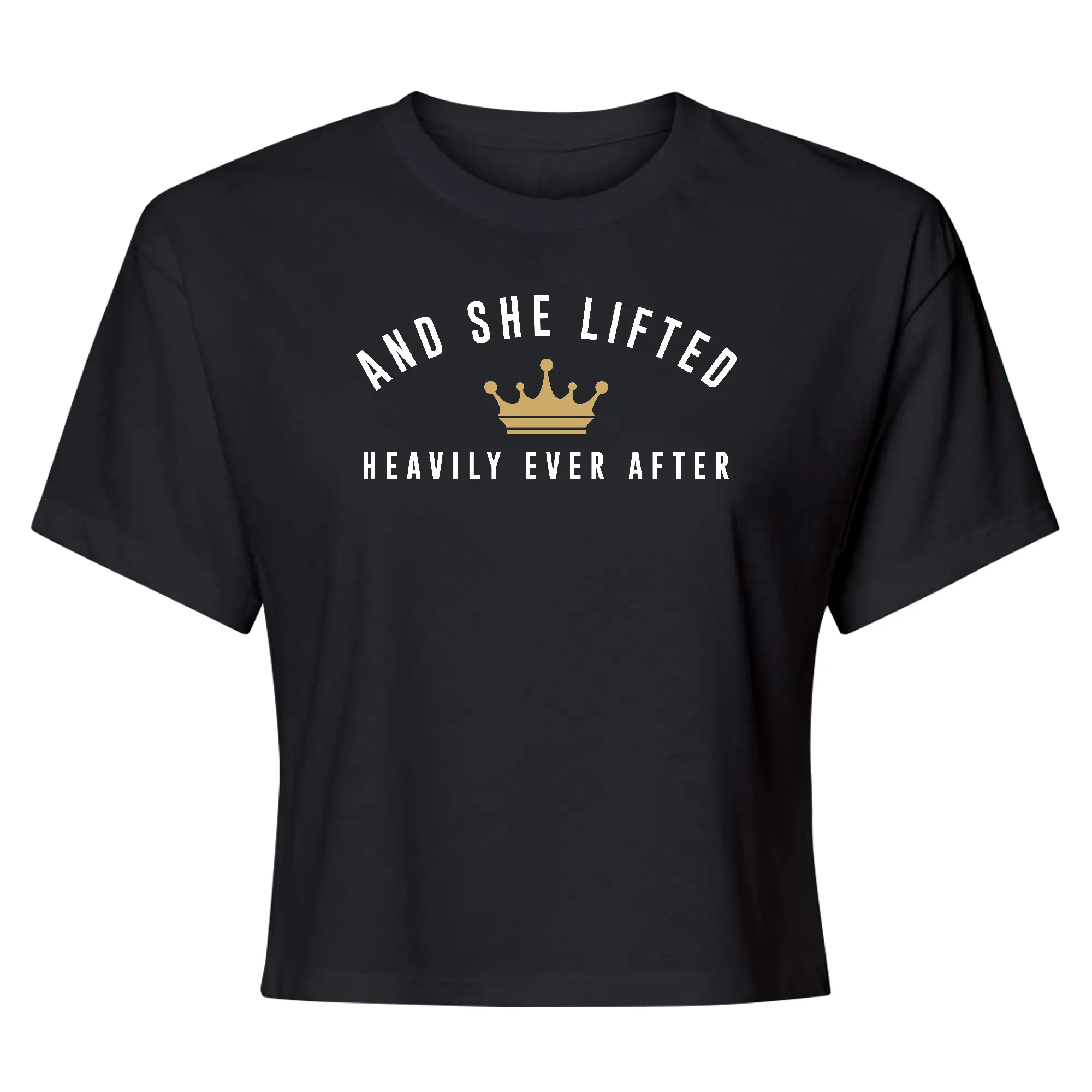 And She Lifted Crop Top T-Shirt