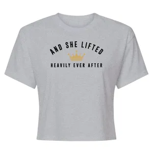 And She Lifted Crop Top T-Shirt