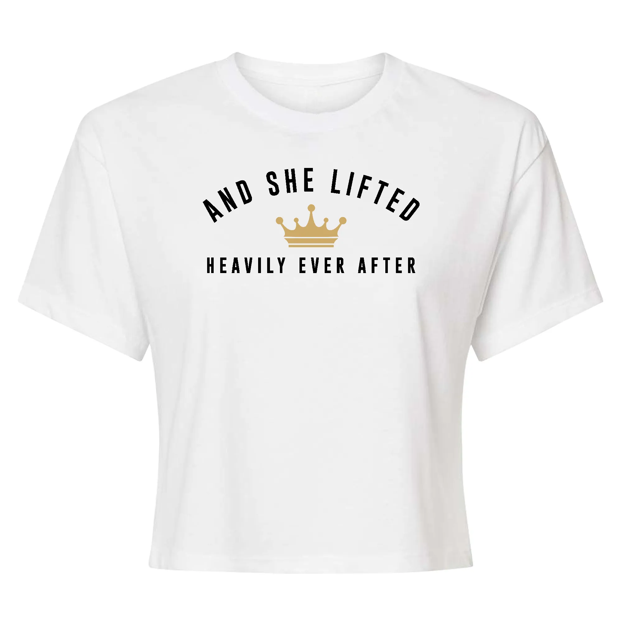 And She Lifted Crop Top T-Shirt