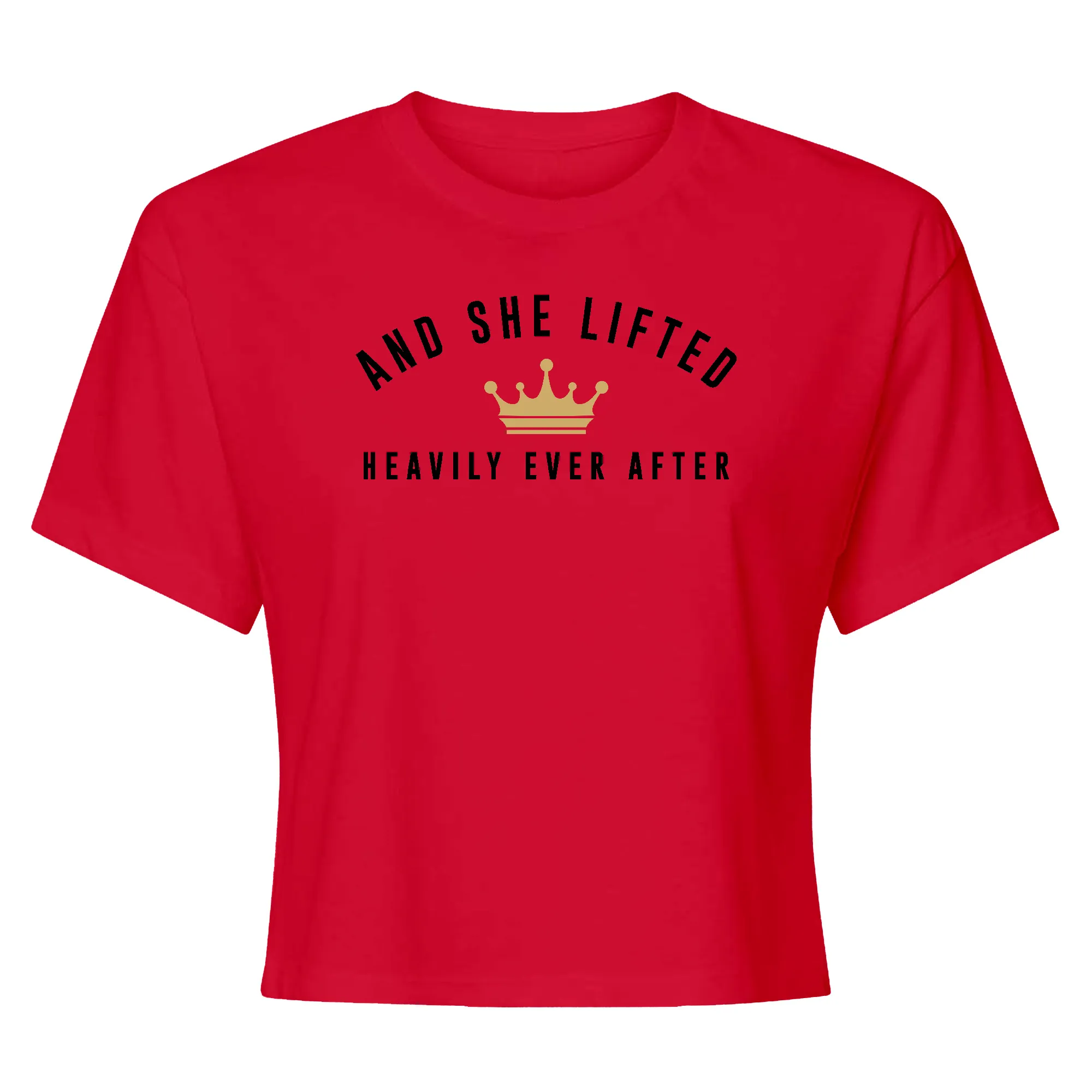 And She Lifted Crop Top T-Shirt