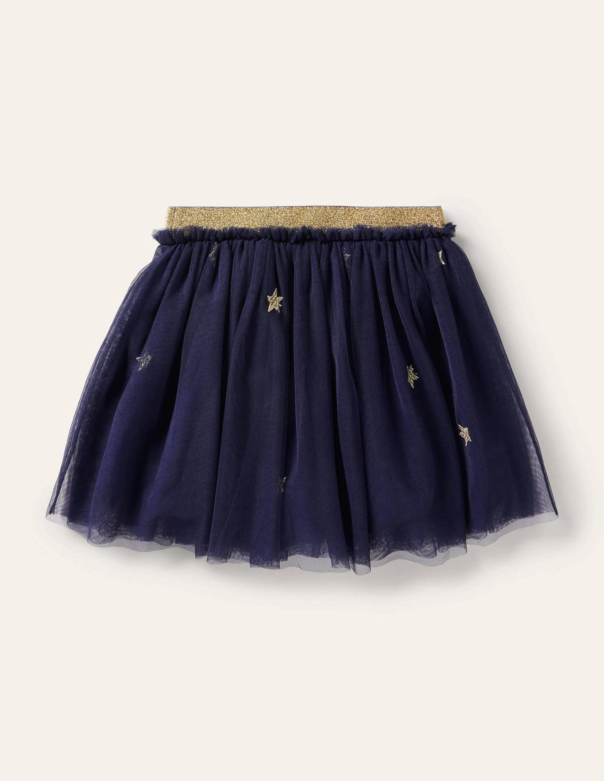 Appliqué Tulle Skirt-Starboard Blue Animals