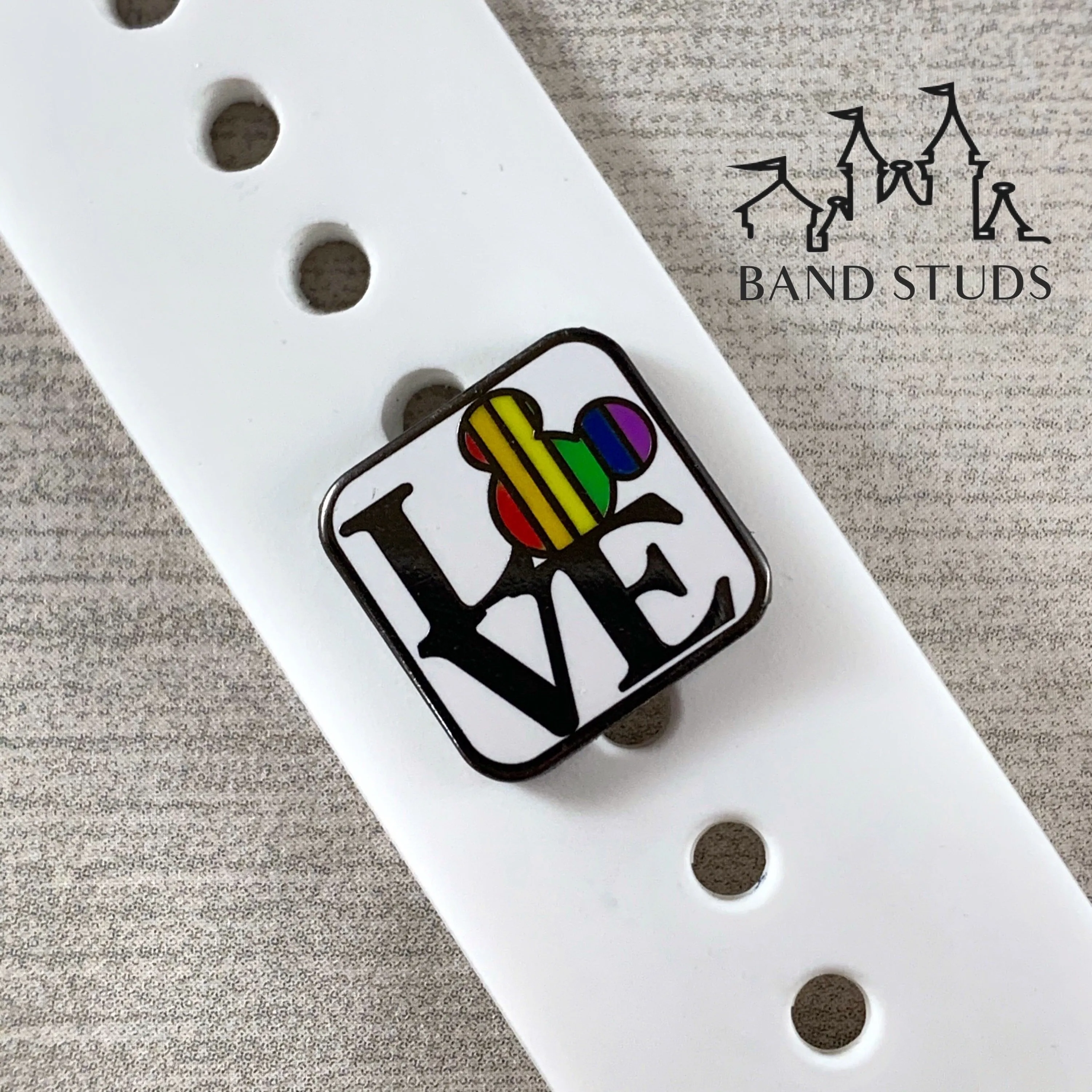 Band Stud® - Rainbow Mouse Love MARKDOWN