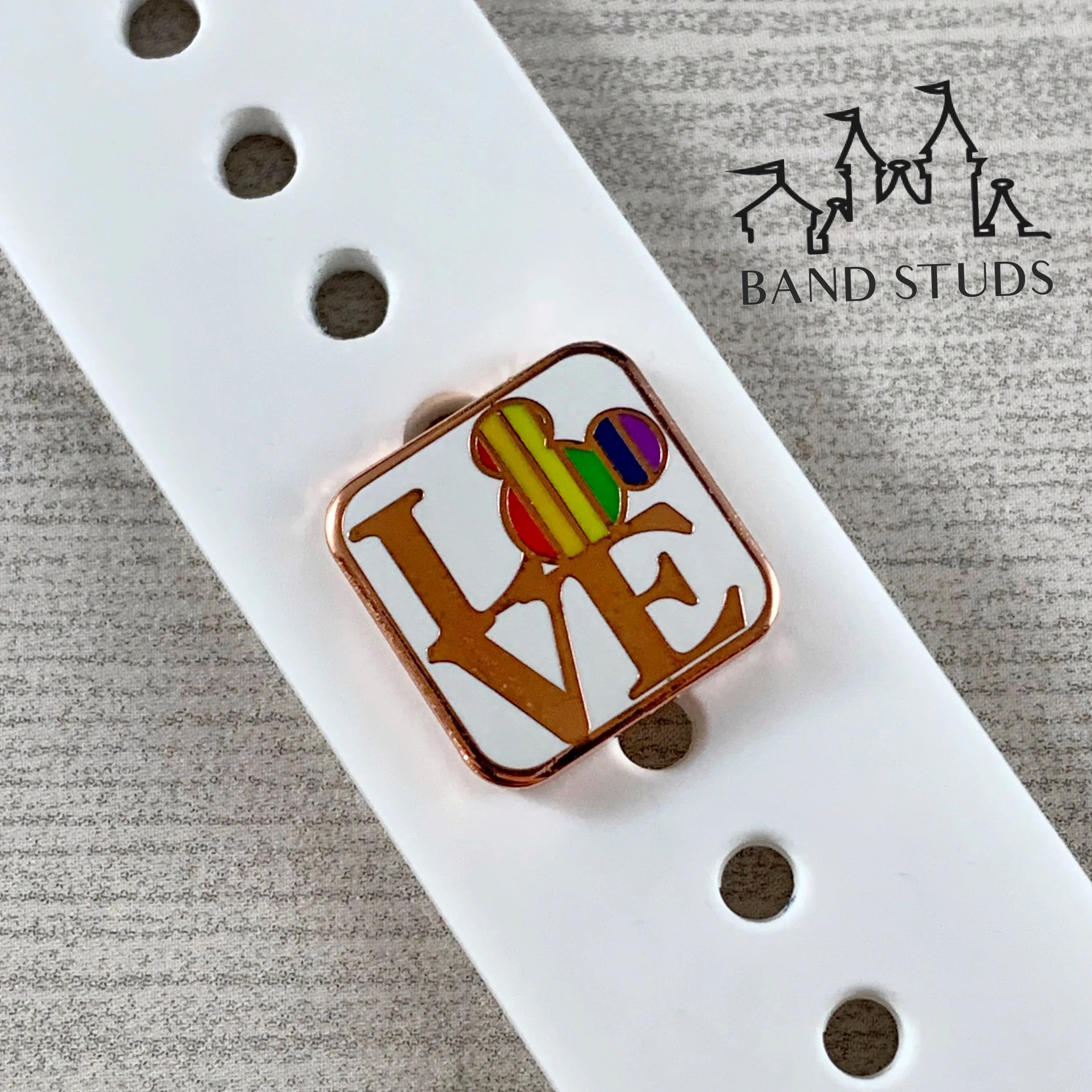Band Stud® - Rainbow Mouse Love MARKDOWN