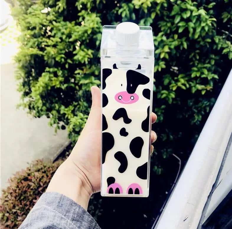 Cartoon Animals Patterned Water Bottles