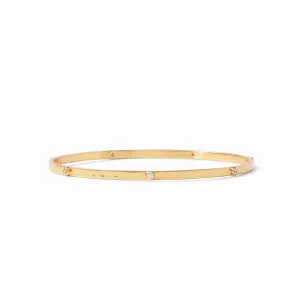 Crescent Bangle Gold CZ