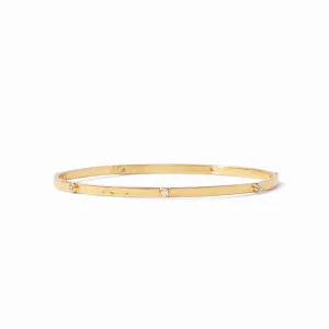 crescent stone bangle