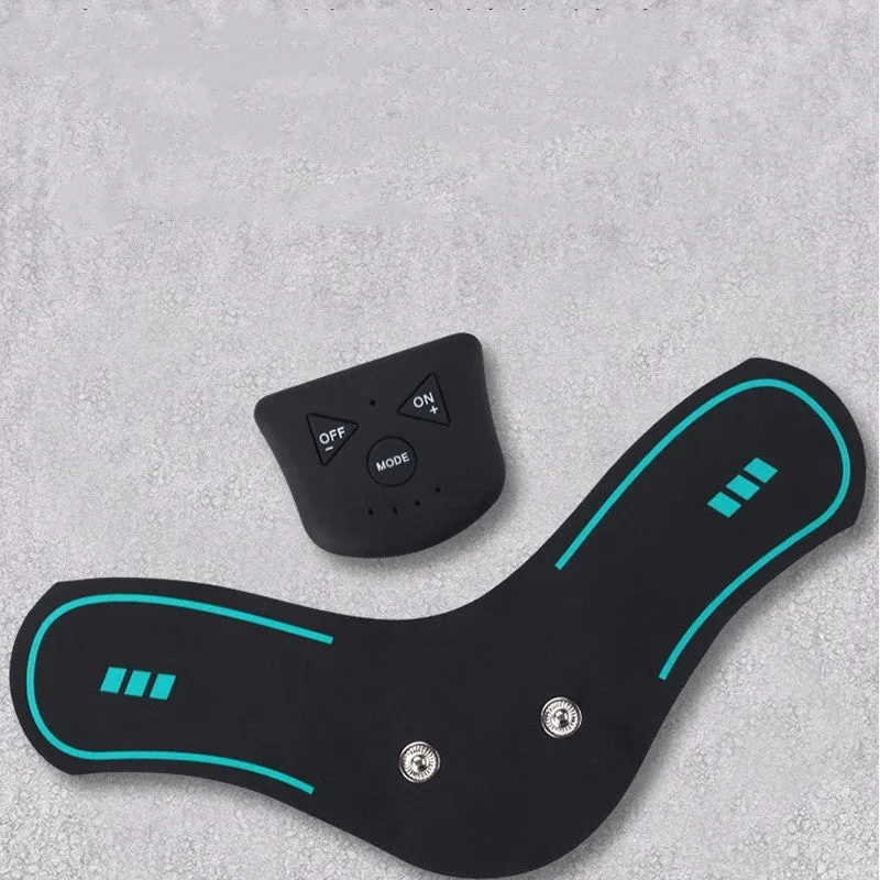Cross-border explosion of smart ems pulse mini portable cervical massager small massage stickers factory direct sales