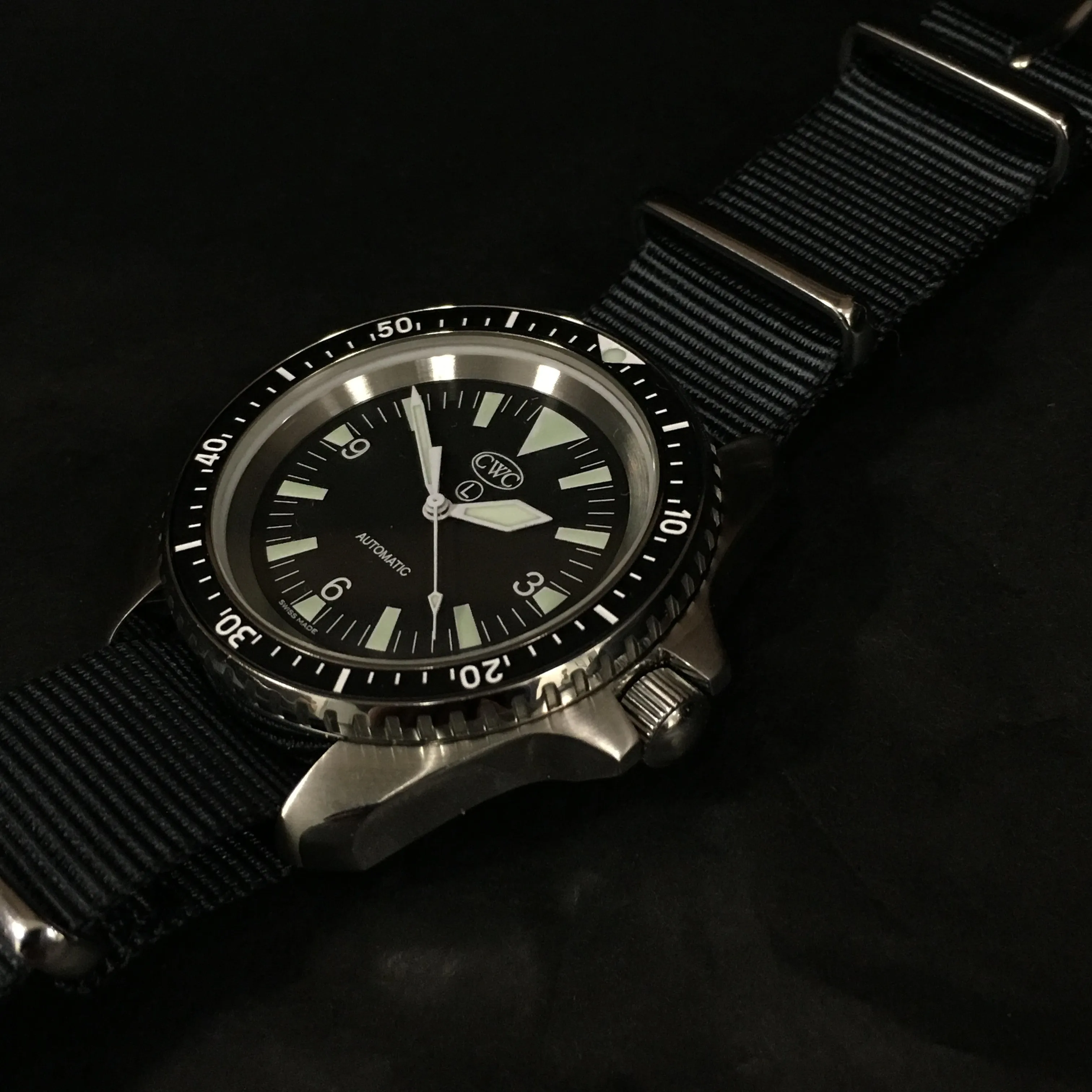 CWC RN Automatic Divers Watch Mk.2, Stainless Steel (RN300-MT AS120)