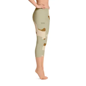 Desert Camo capri yoga leggings