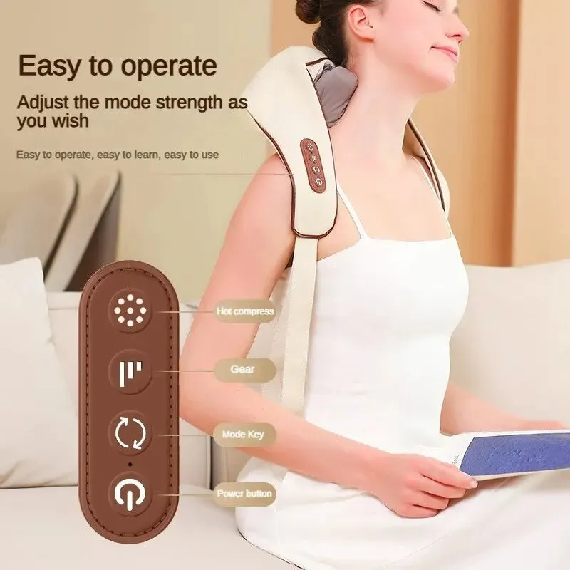 Electric Neck and Shoulder Massager with Air Compression