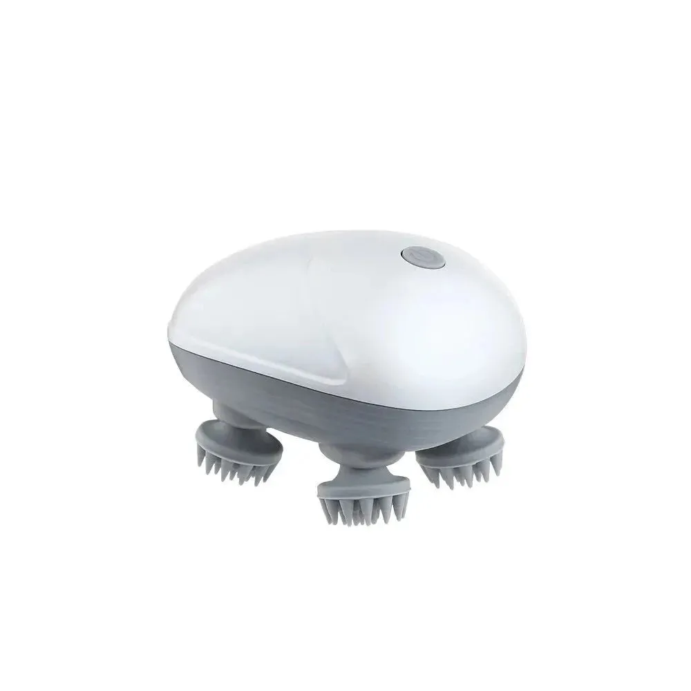 Electric Scalp Massager for Hair Growth and Stress Relief 4 Massage Heads