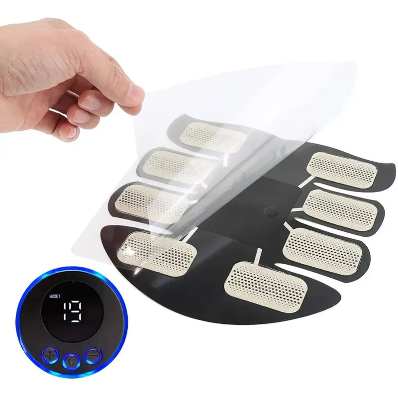 Ems Abdominal Muscle Stimulator Usb Charging Fitness Abs Arm Training Patches for Home Men