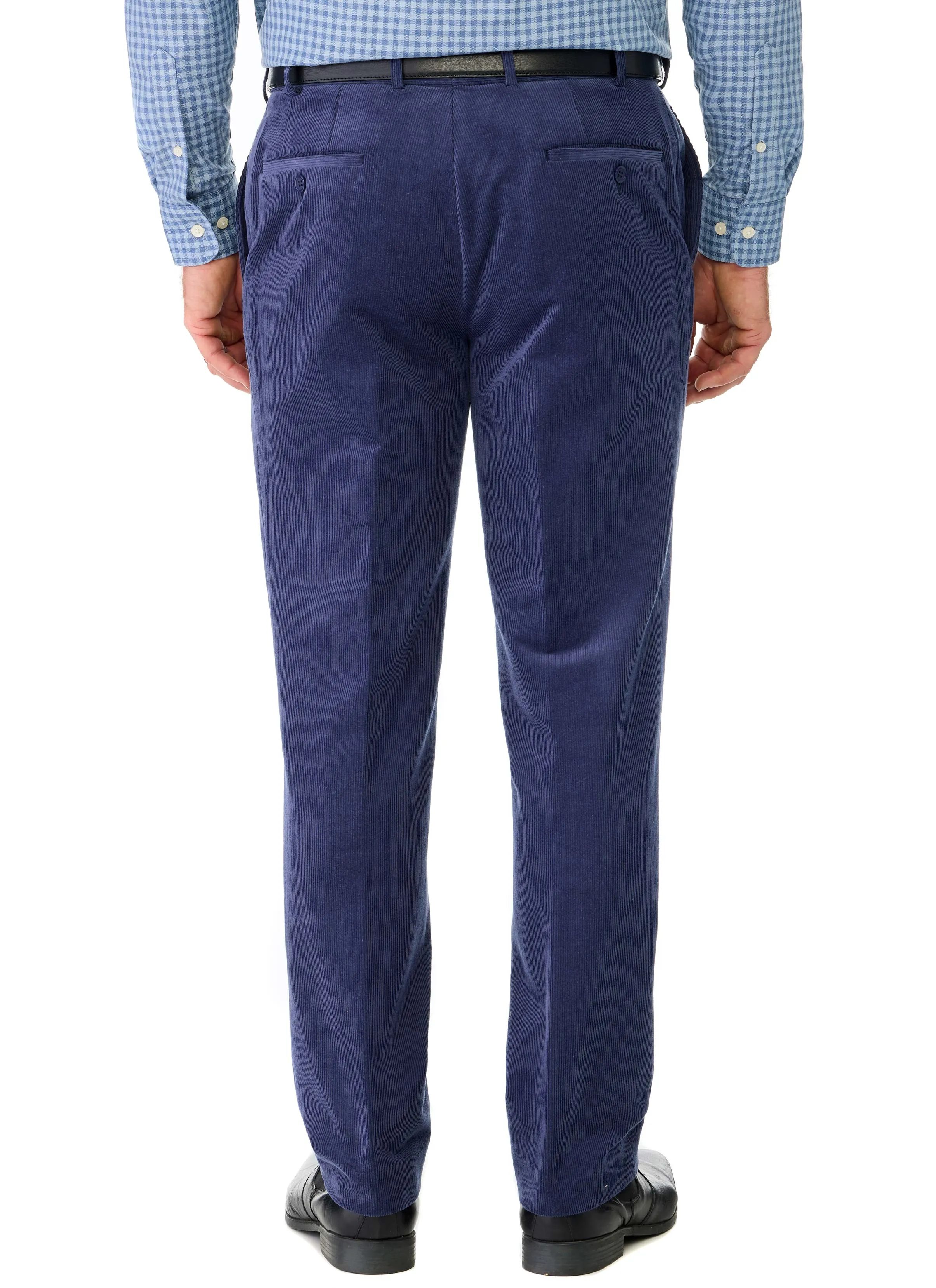 HALIDON FLEXIWAIST BLUE FINE EUROPEAN CORD