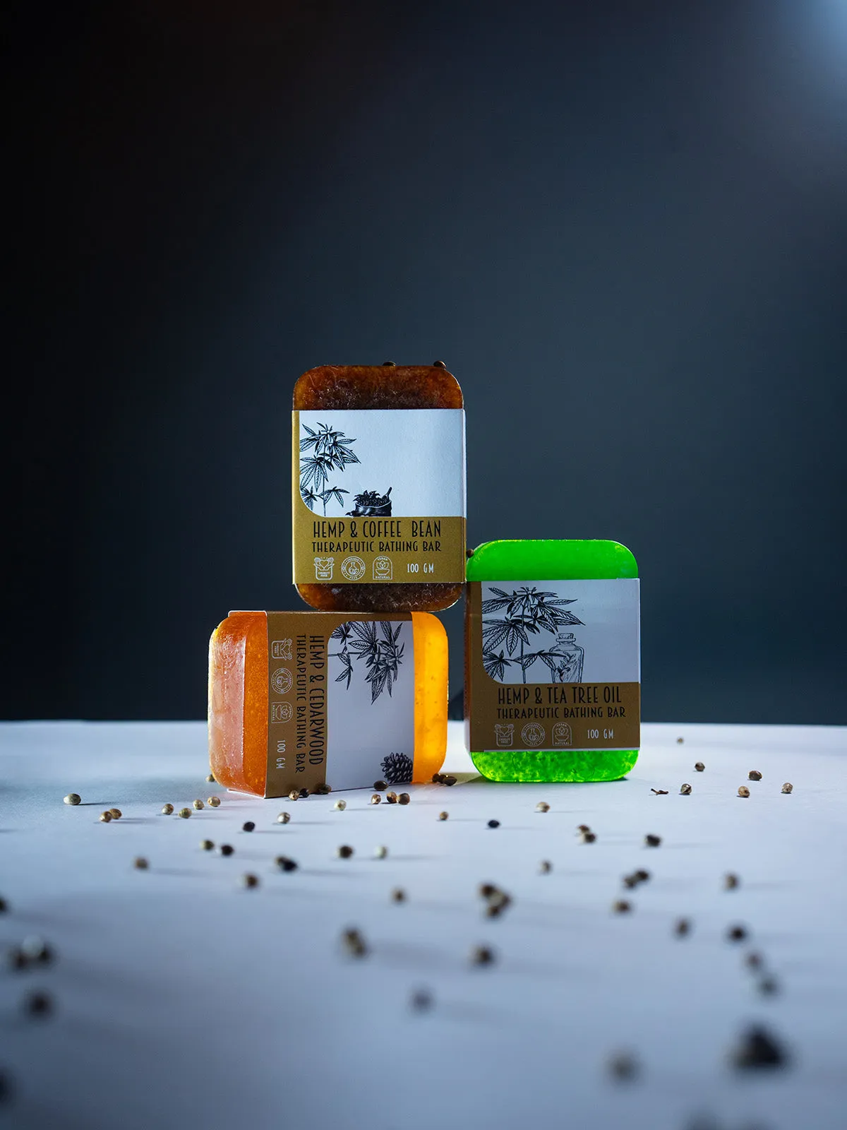 Hemp Therapeutic Bathing Bars 120 Gms
