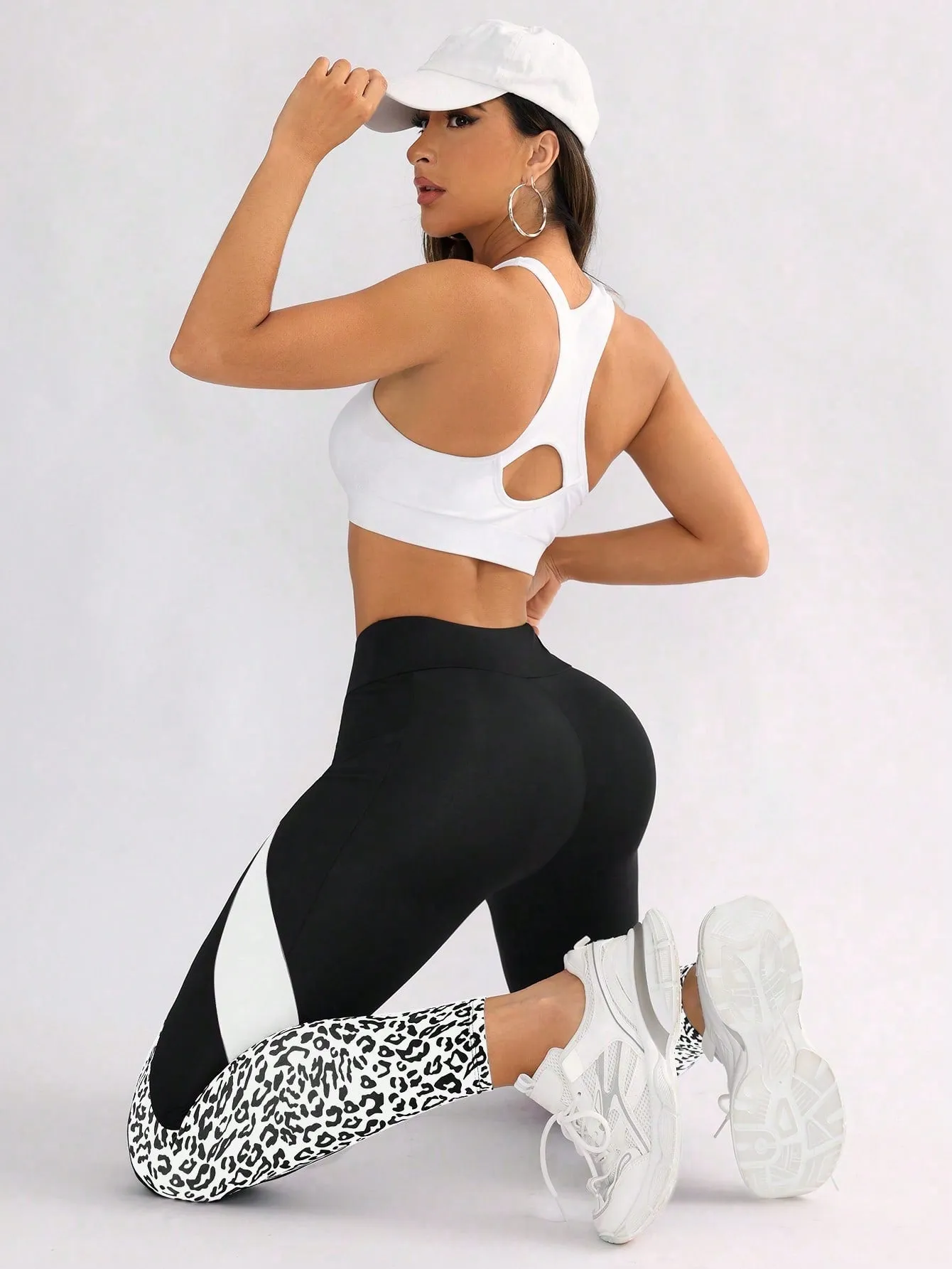High Waisted Seamless Leopard Leggings