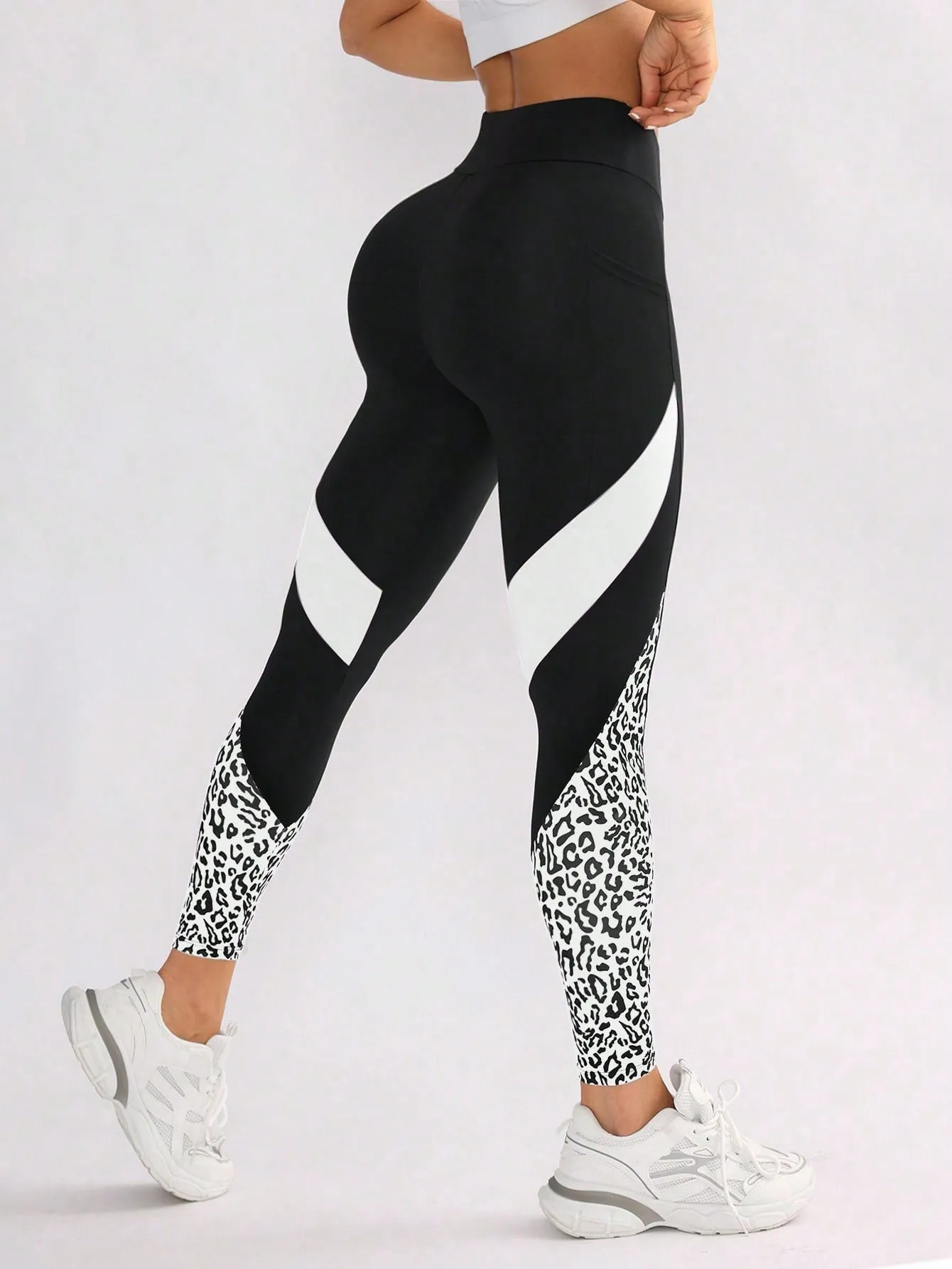 High Waisted Seamless Leopard Leggings