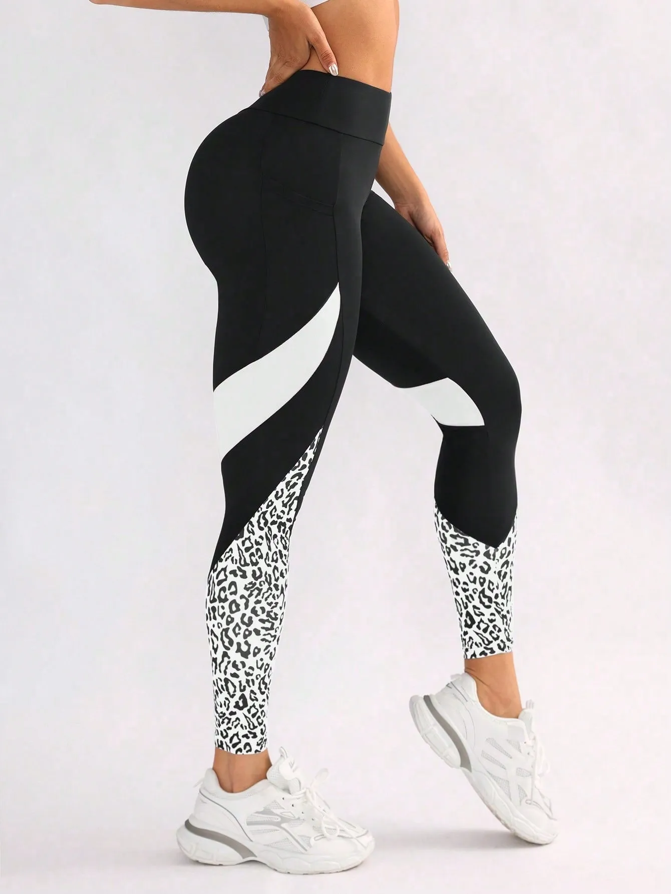 High Waisted Seamless Leopard Leggings
