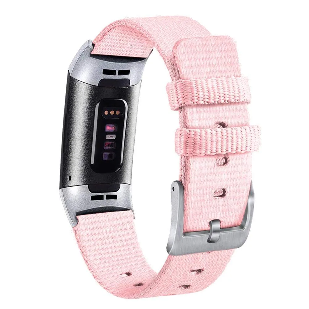 Light Pink Nylon Strap for Fitbit Charge 3