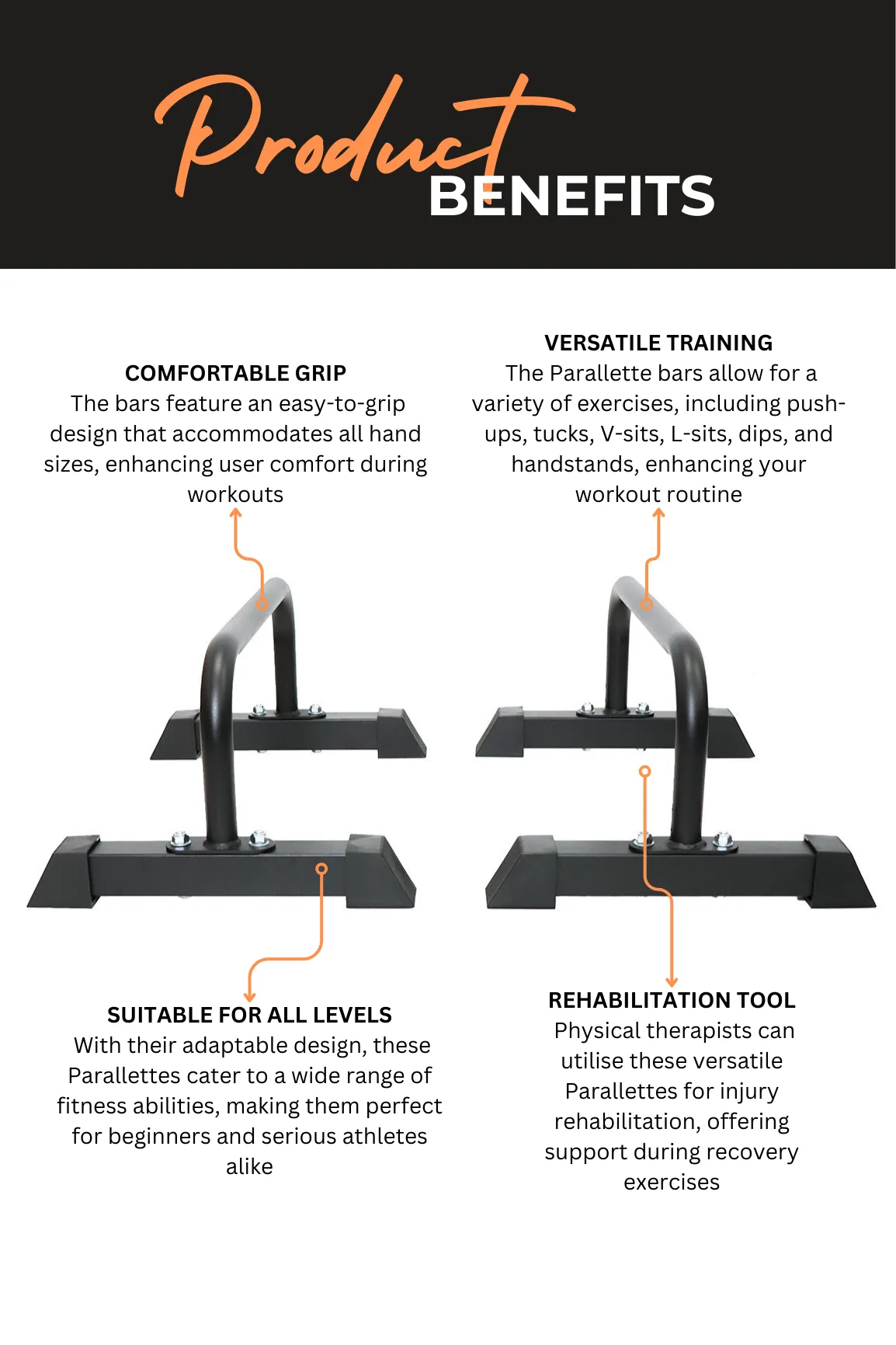 Next Fitness Parallette Push Up Bars