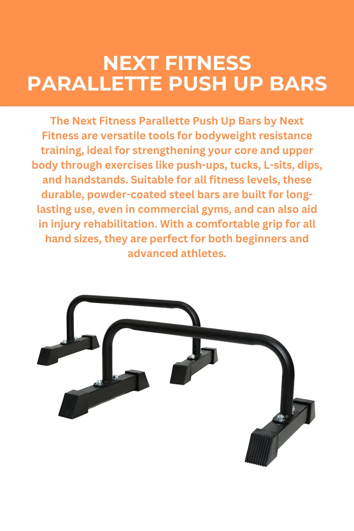 Next Fitness Parallette Push Up Bars