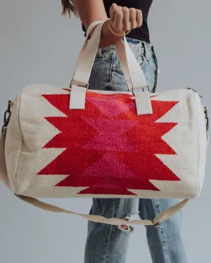 Pink & Red Weekender Bag