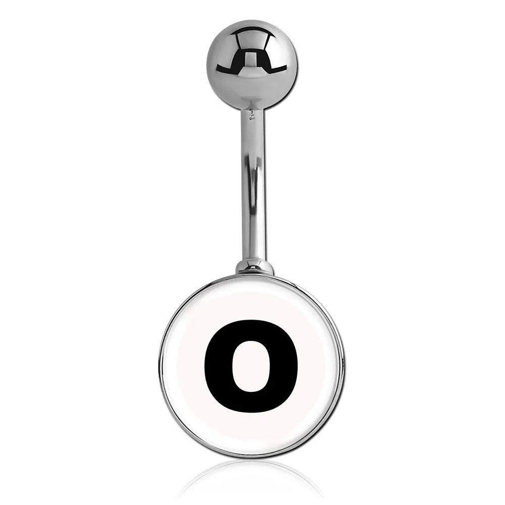 Printed Alphabet Letter Initial Belly Bars