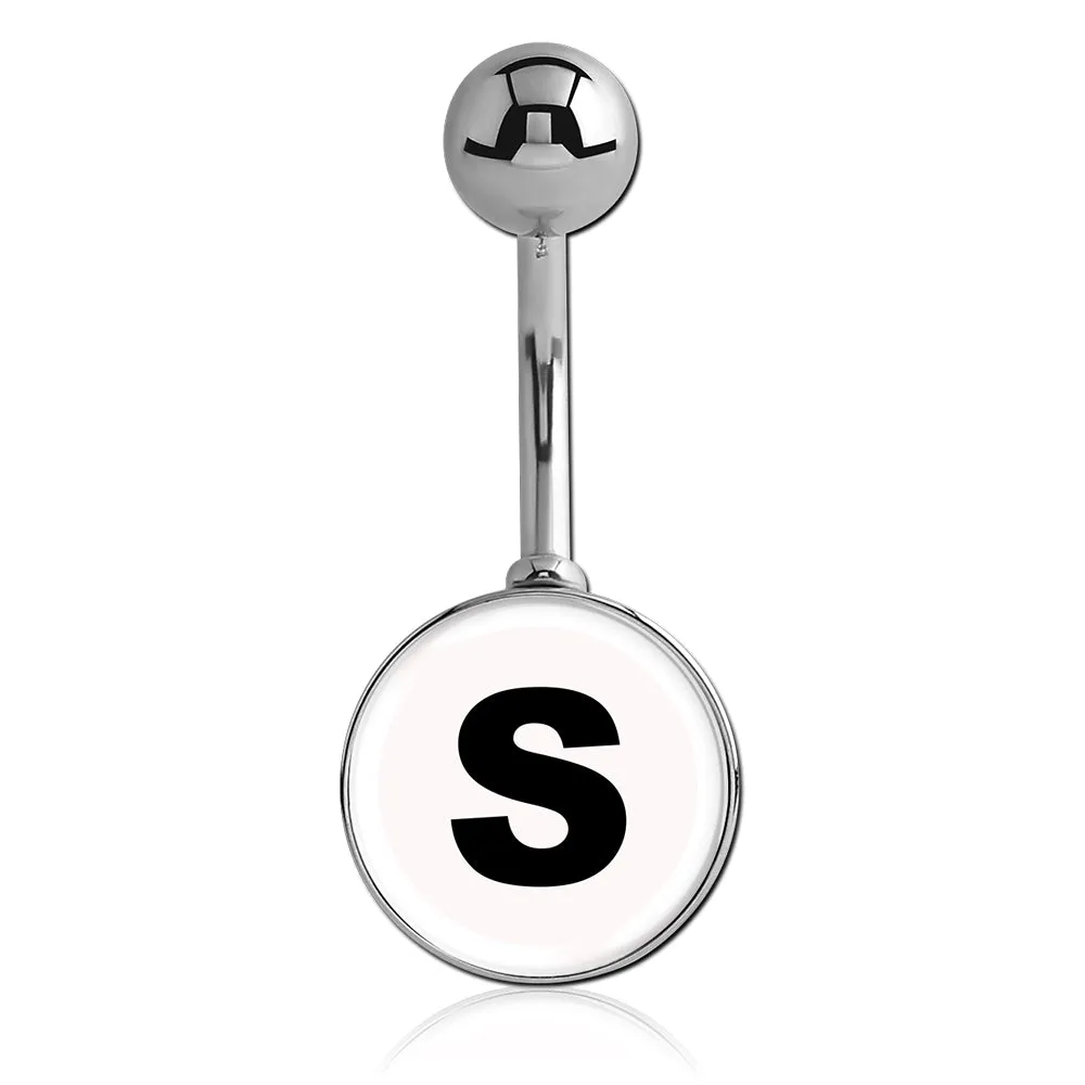 Printed Alphabet Letter Initial Belly Bars