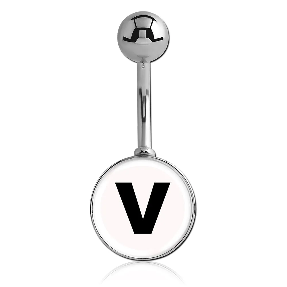 Printed Alphabet Letter Initial Belly Bars