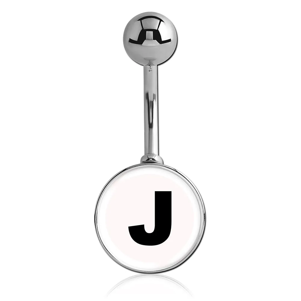 Printed Alphabet Letter Initial Belly Bars