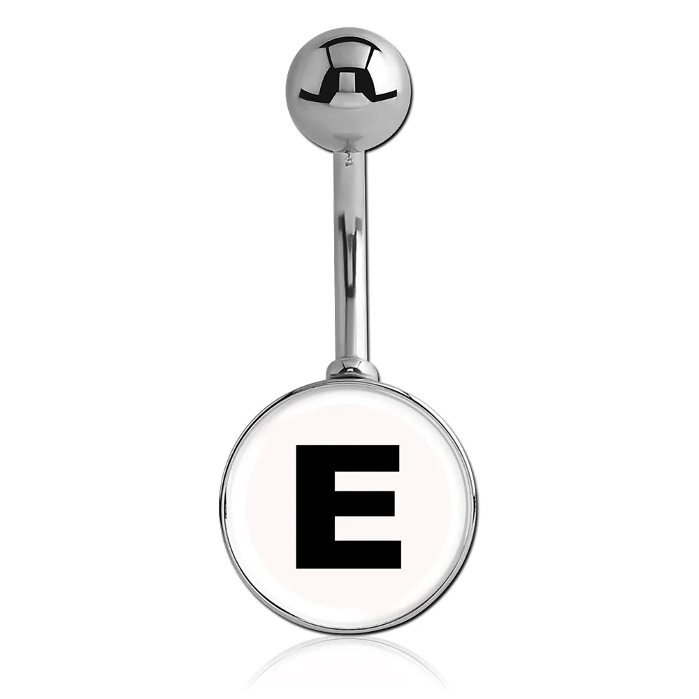Printed Alphabet Letter Initial Belly Bars