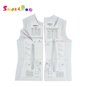 Professional Dressmaking Ruler for Creating Basic Dress Pattern Templates – Essential Tool for Dress Design and Sewing DR101