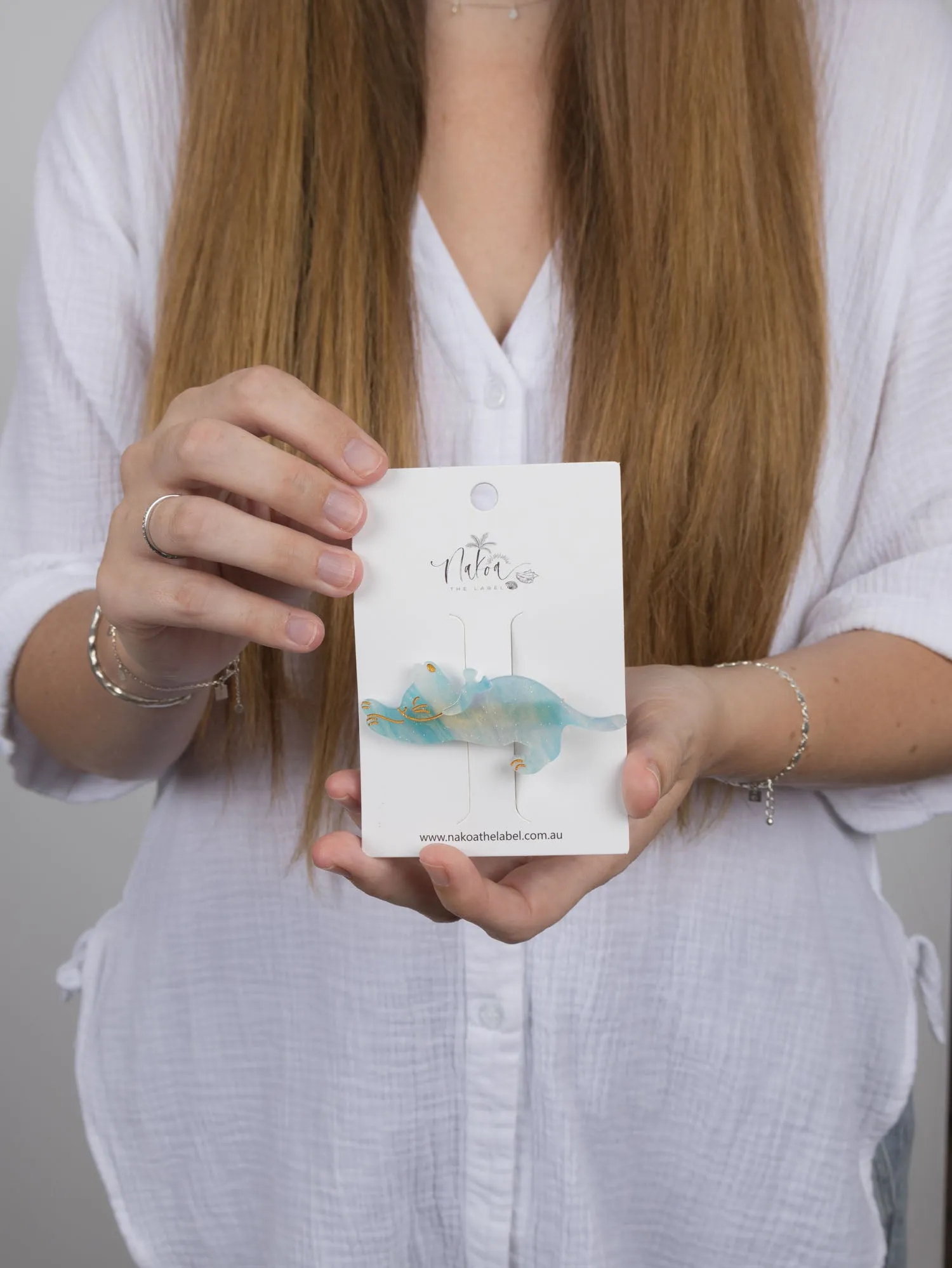 Stretching Cat Hair Clip - Acetate - Milkshake