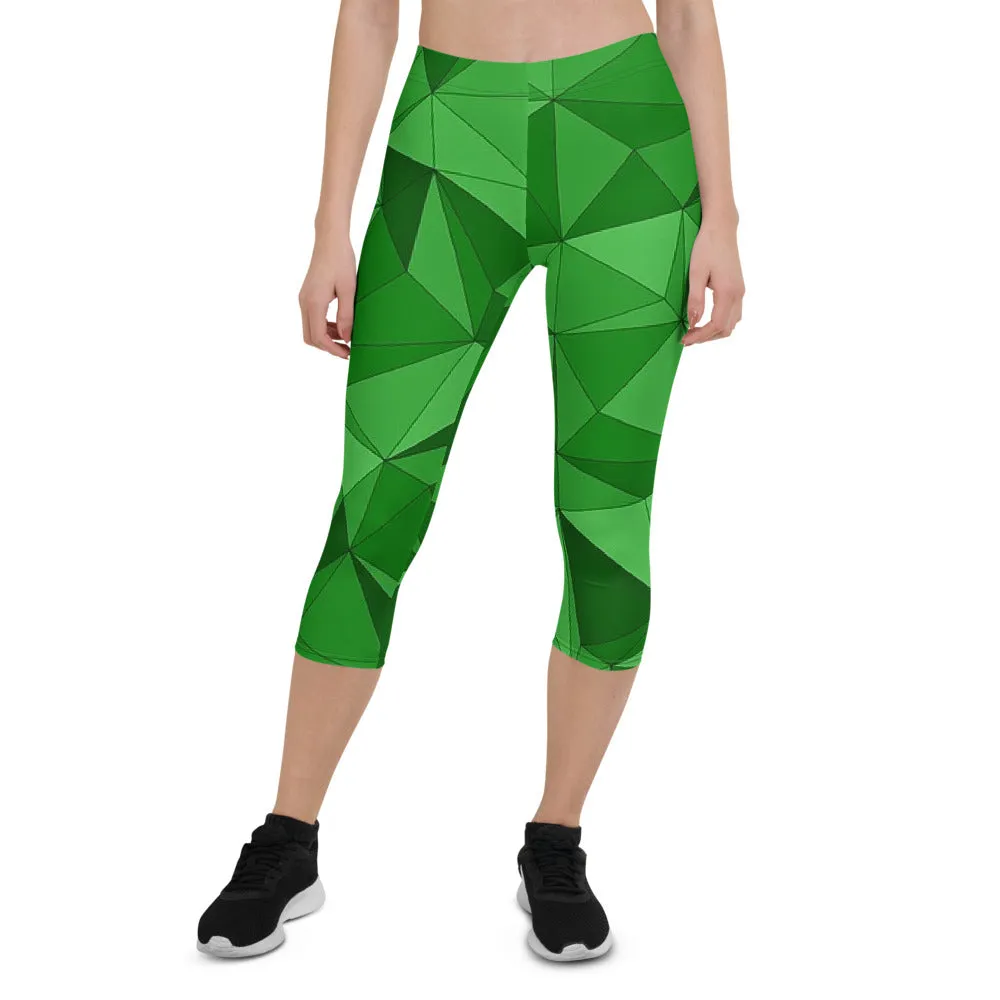 'VERDE' capri yoga leggings