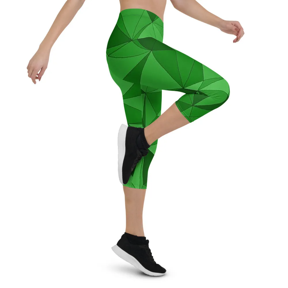 'VERDE' capri yoga leggings