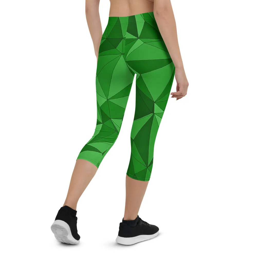 'VERDE' capri yoga leggings